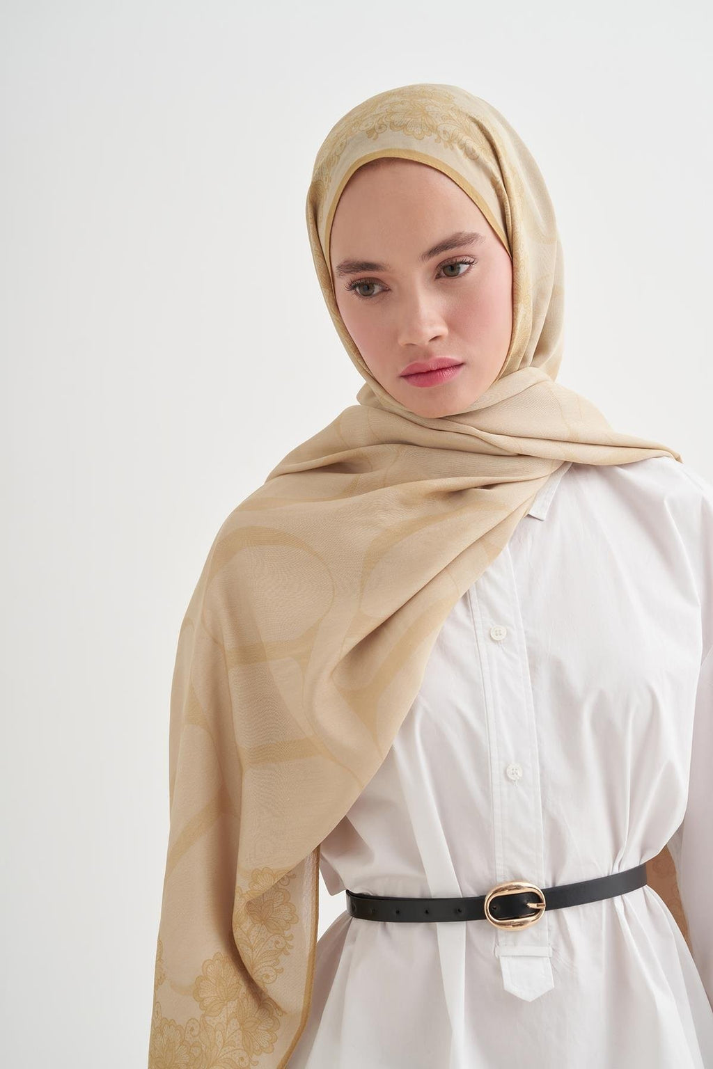 FİRUZE - Sarı Floş Şal