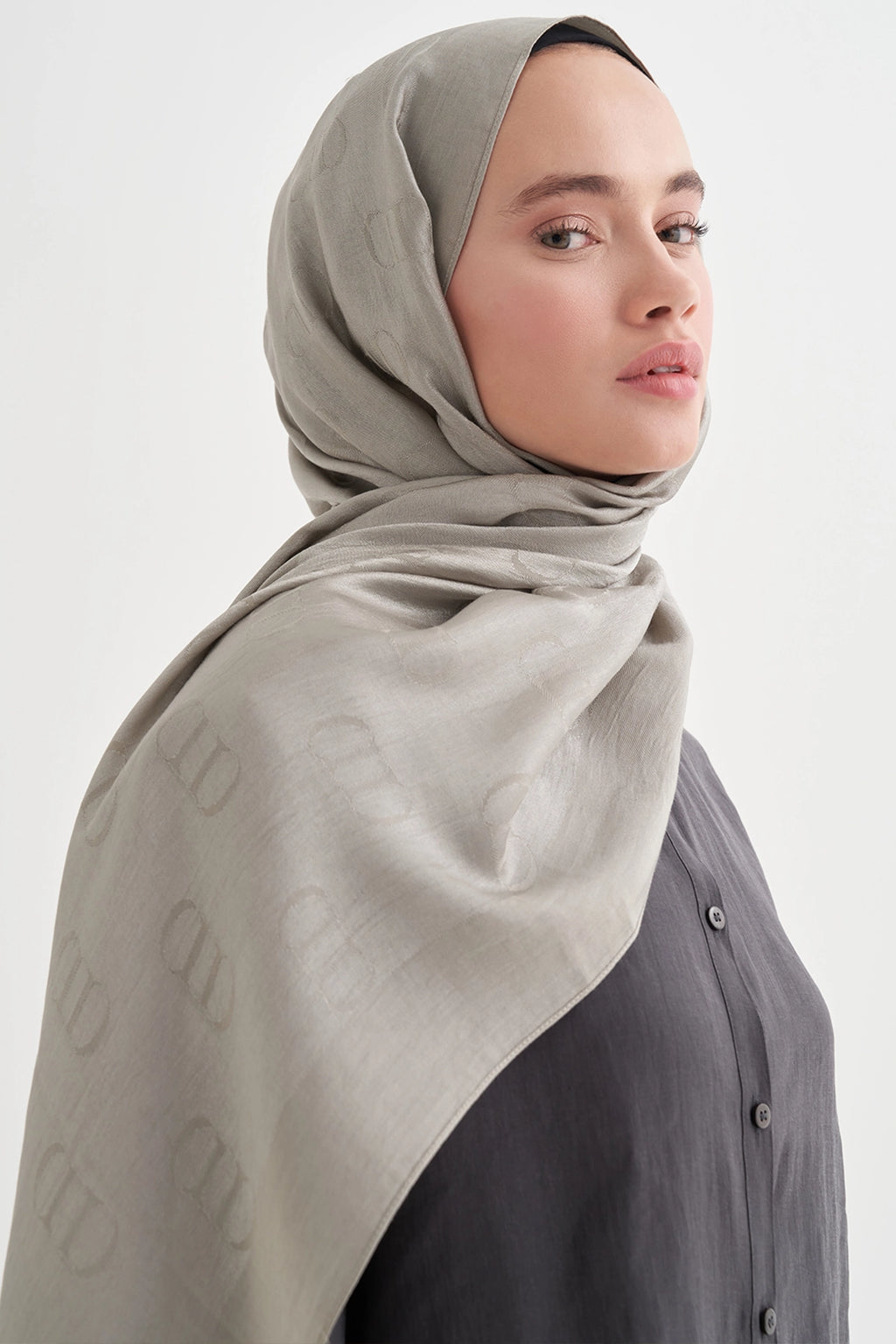 ALYA - Gri Pamuk Şal