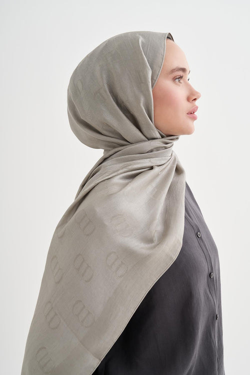 ALYA - Gri Pamuk Şal