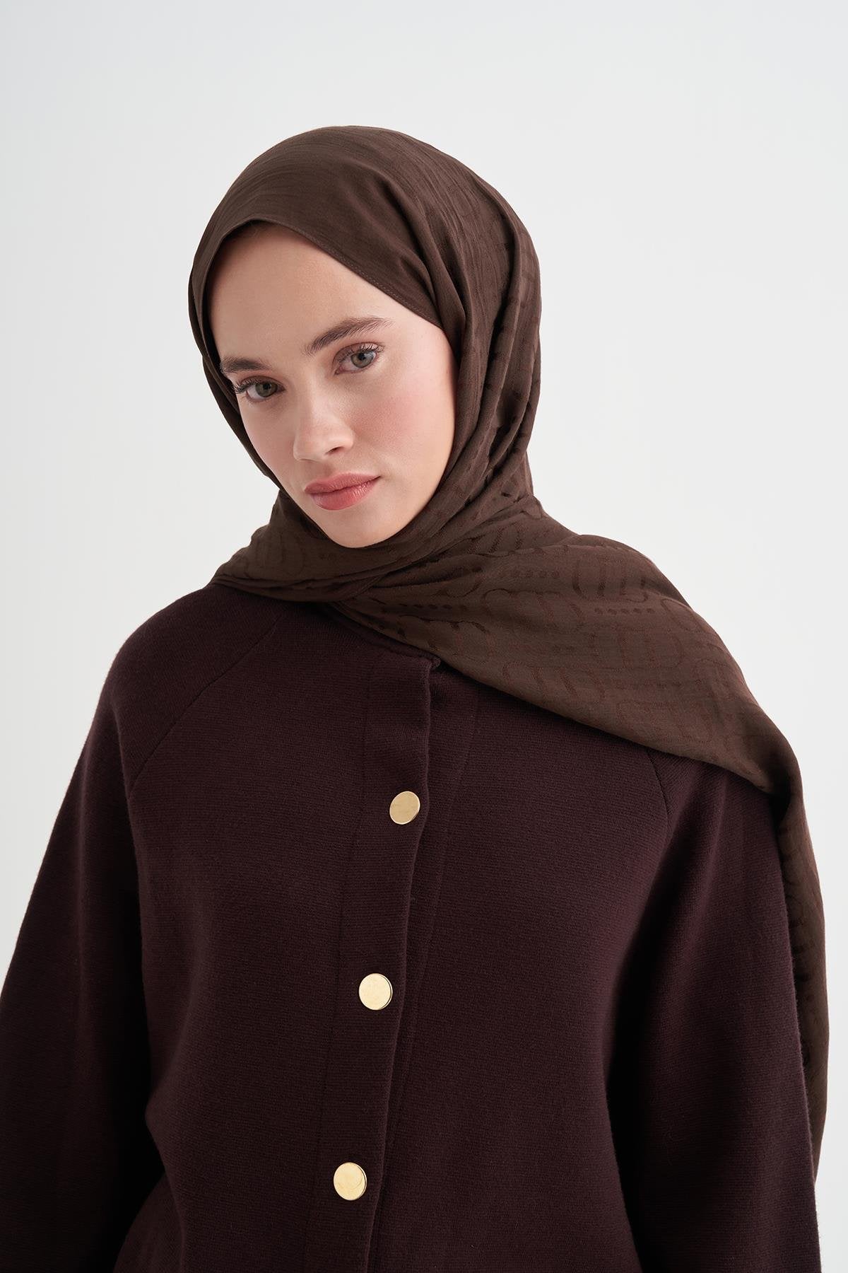 LİVA - Acı Kahve Pamuk Şal