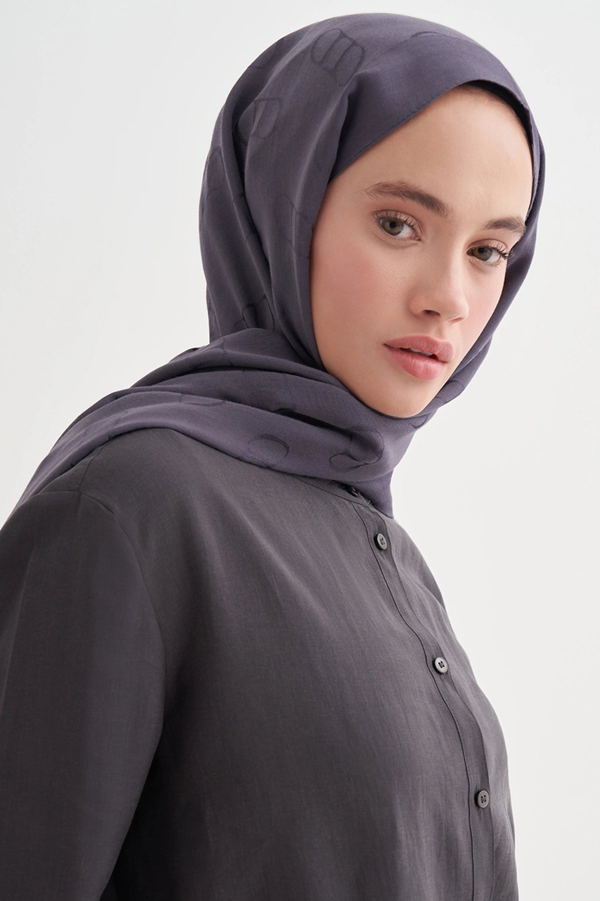 ALYA - Füme Pamuk Şal