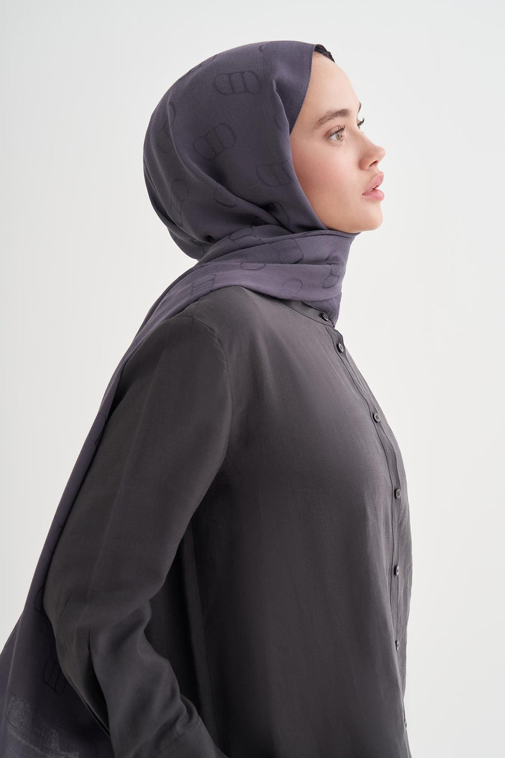 ALYA - Füme Pamuk Şal