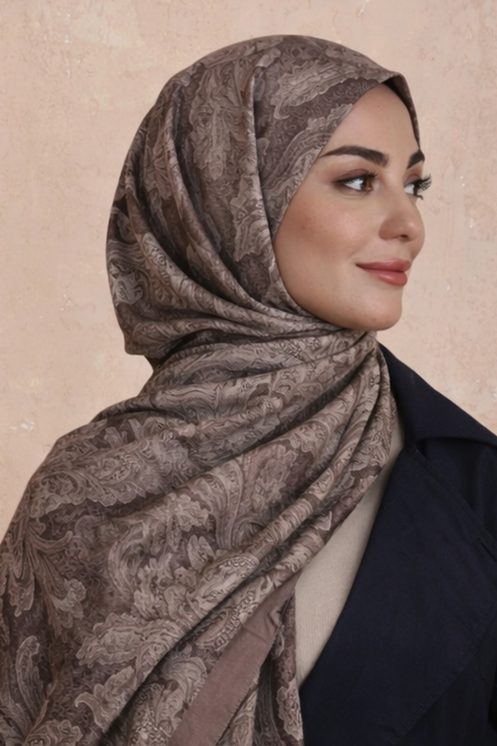 HÜMAY – Kahve Koza Pamuk Şal