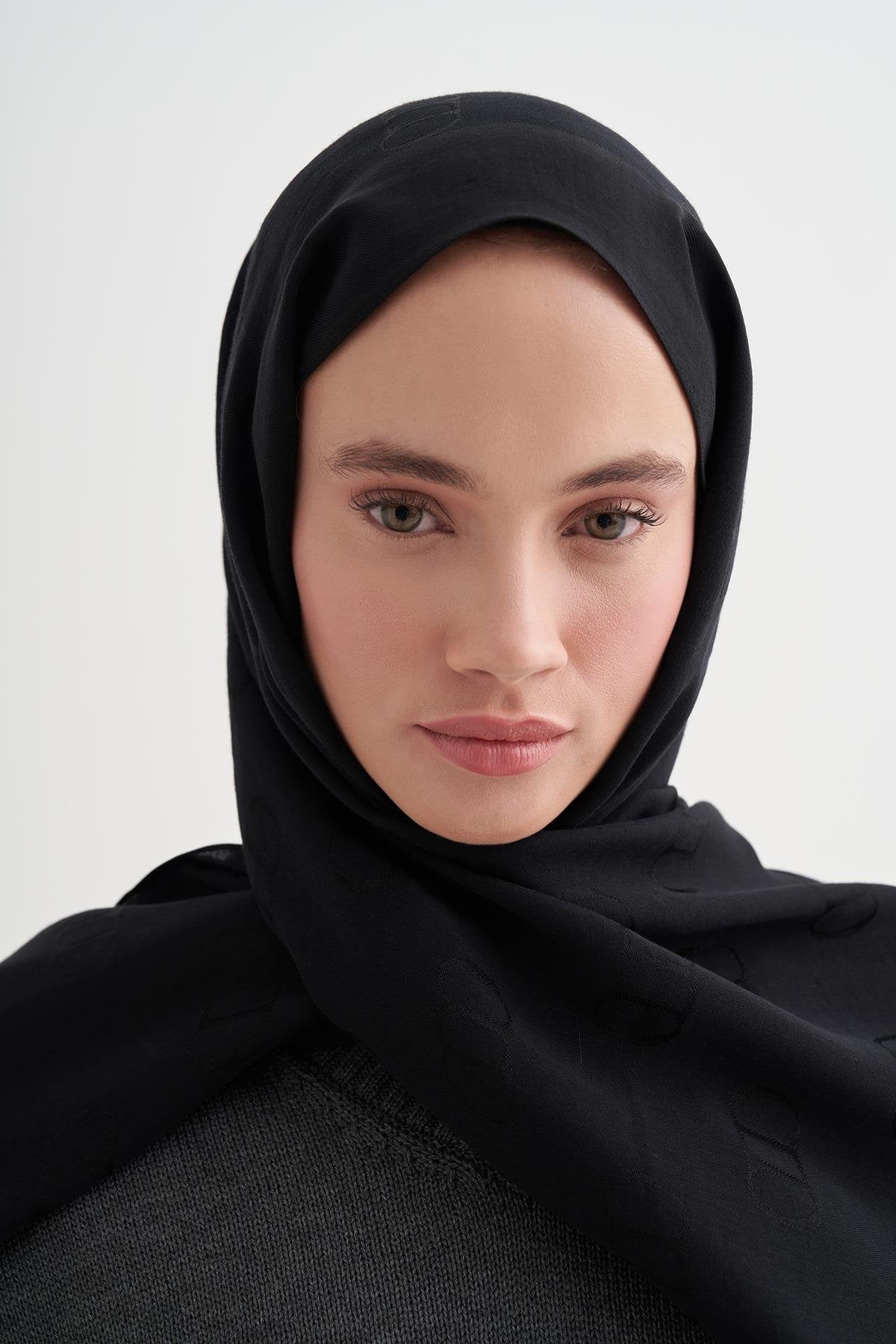 ALYA - Siyah Pamuk Şal