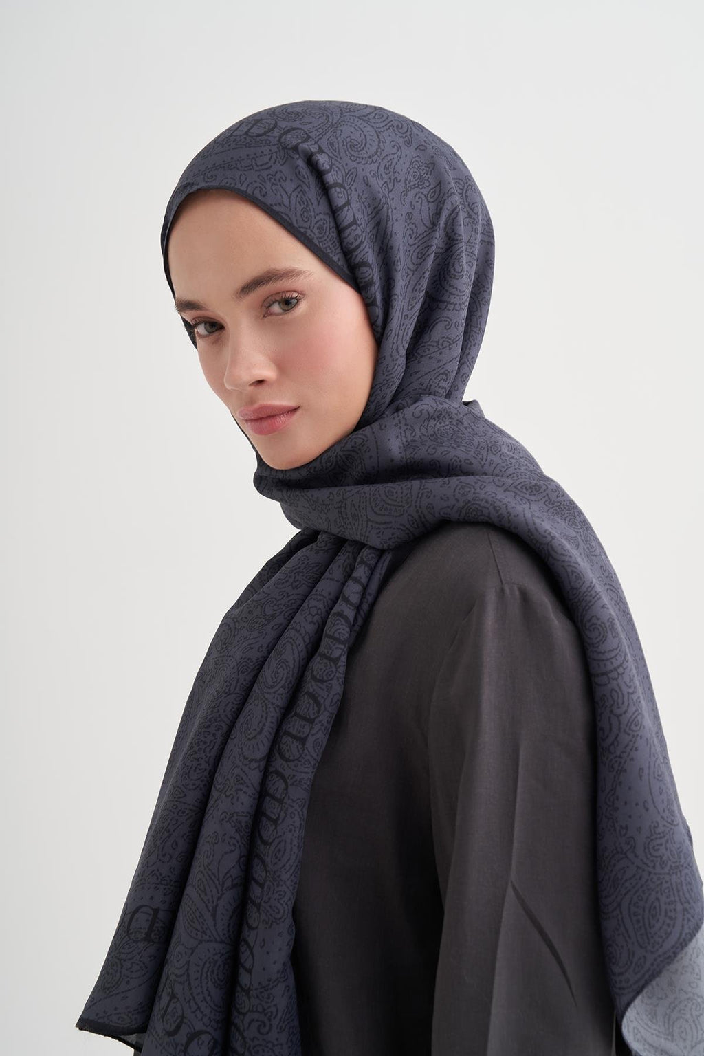 NAZENİN - Füme Floş Şal