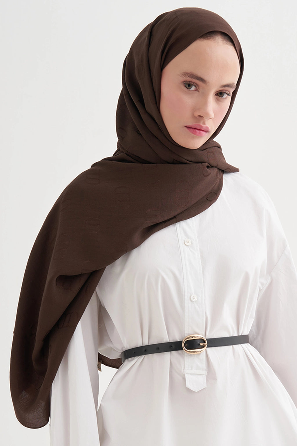 ALYA - Acı Kahve Pamuk Şal