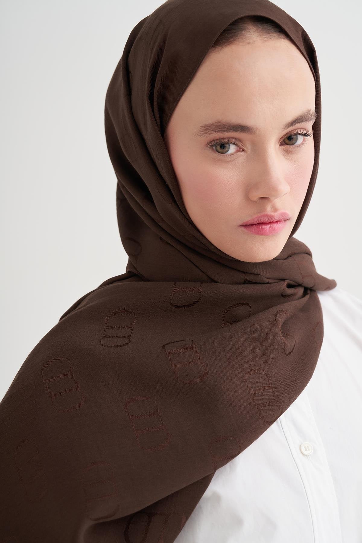 ALYA - Acı Kahve Pamuk Şal