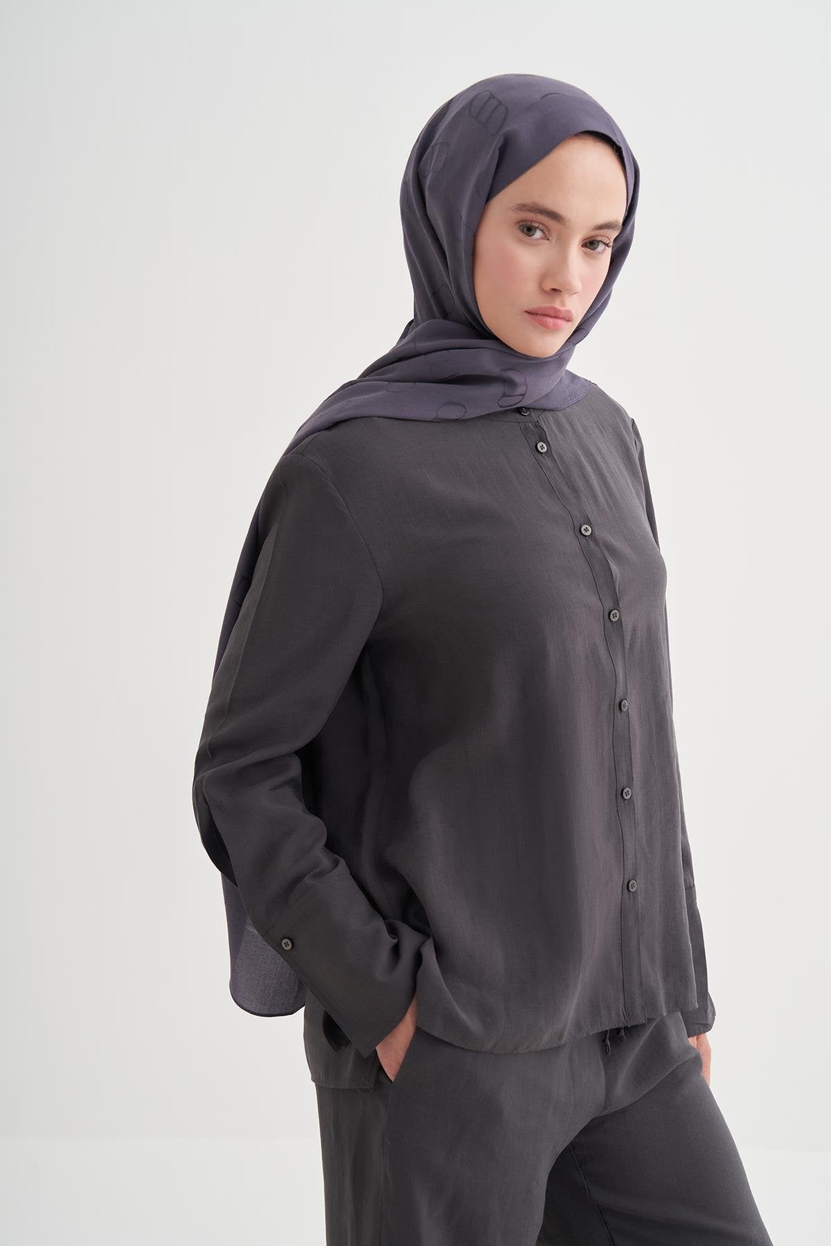 ALYA - Füme Pamuk Şal