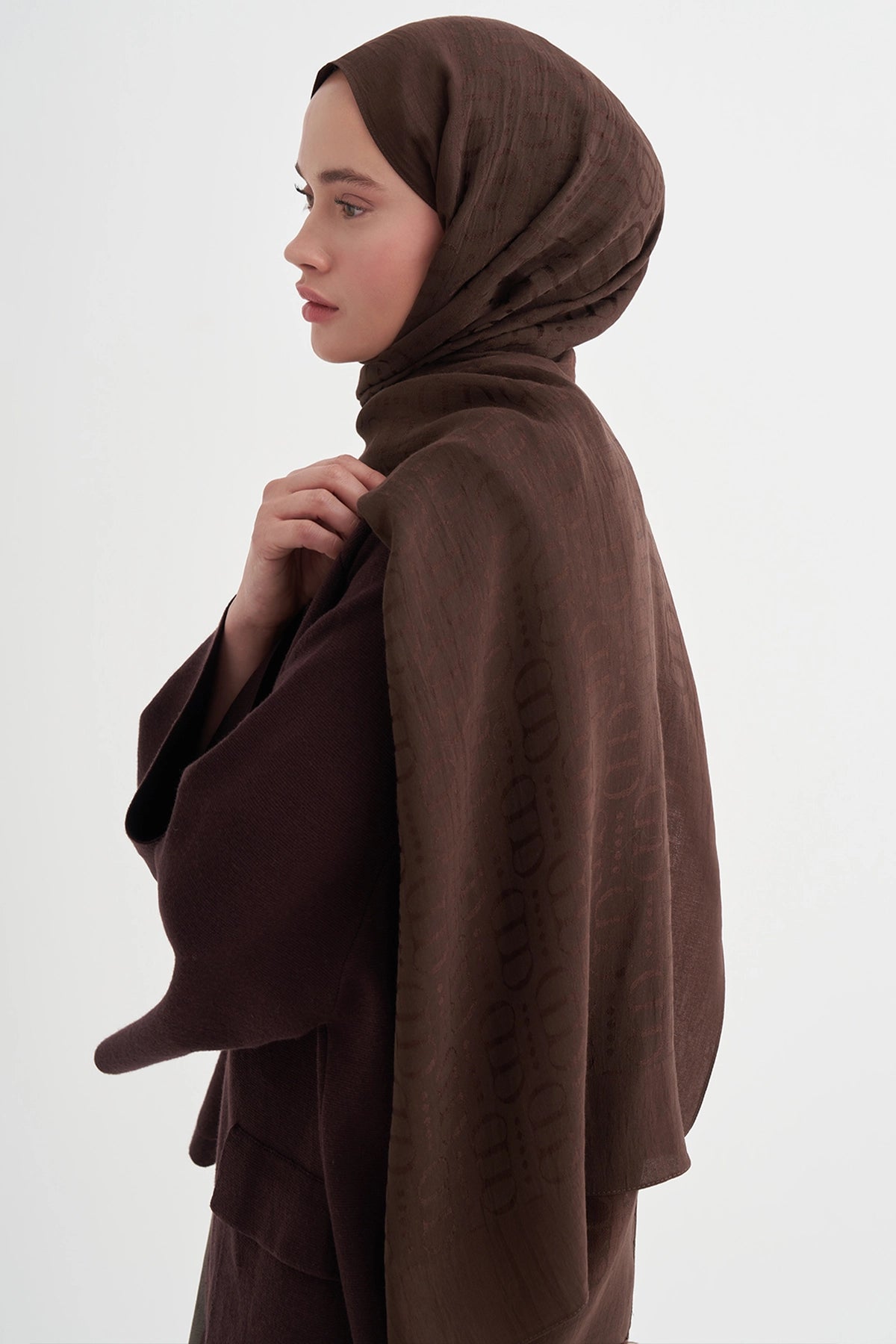 LİVA - Acı Kahve Pamuk Şal