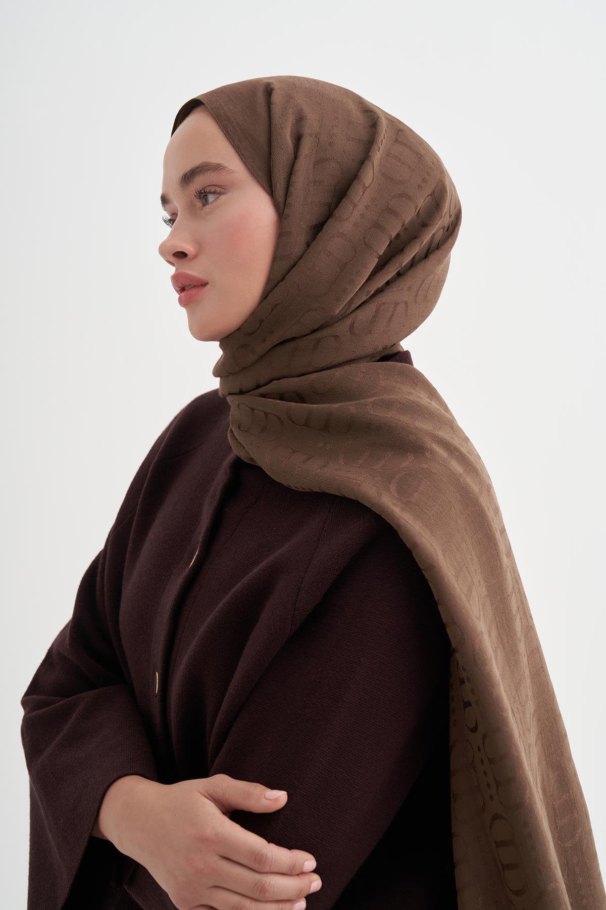 LİVA - Mocha Pamuk Şal