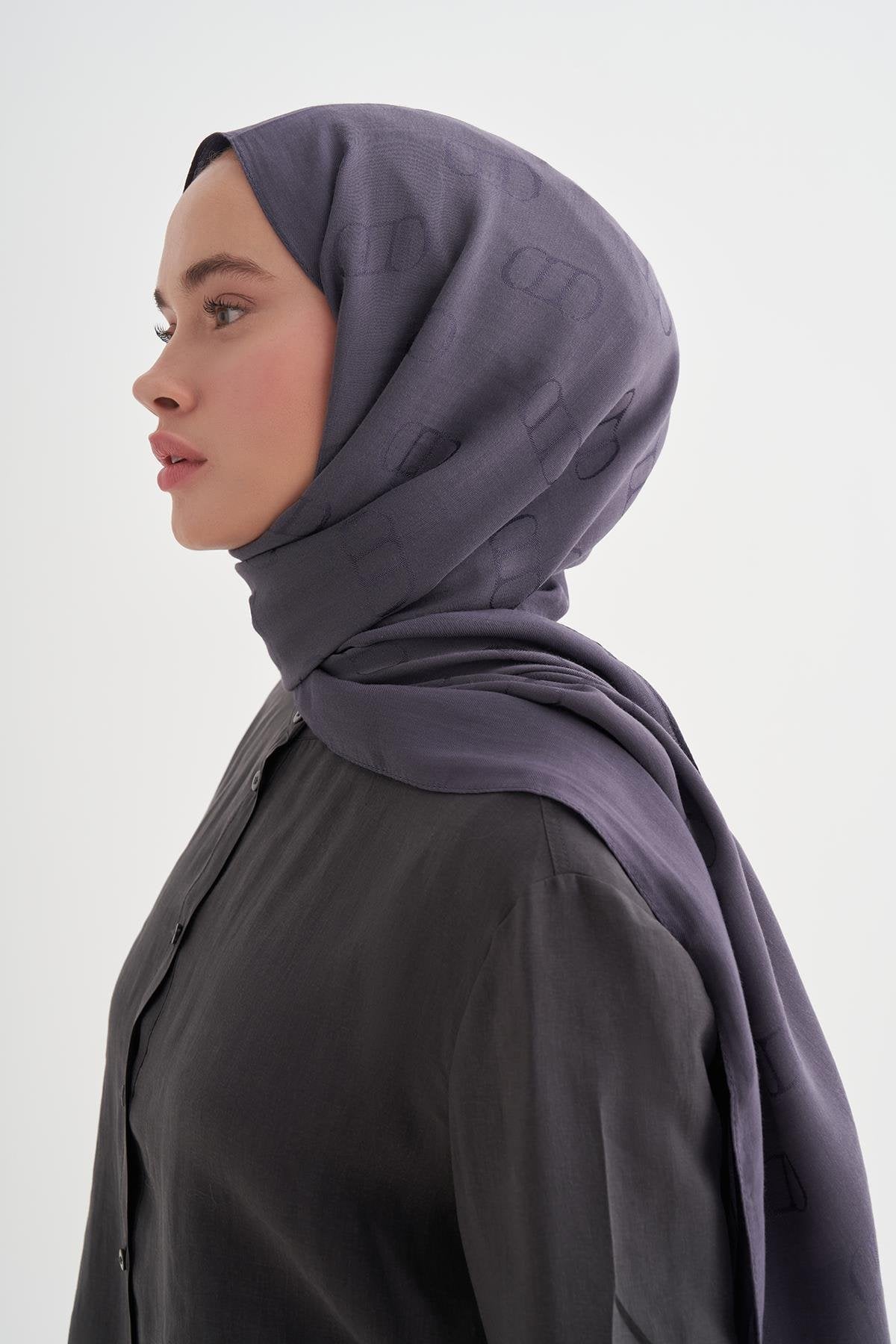 ALYA - Füme Pamuk Şal