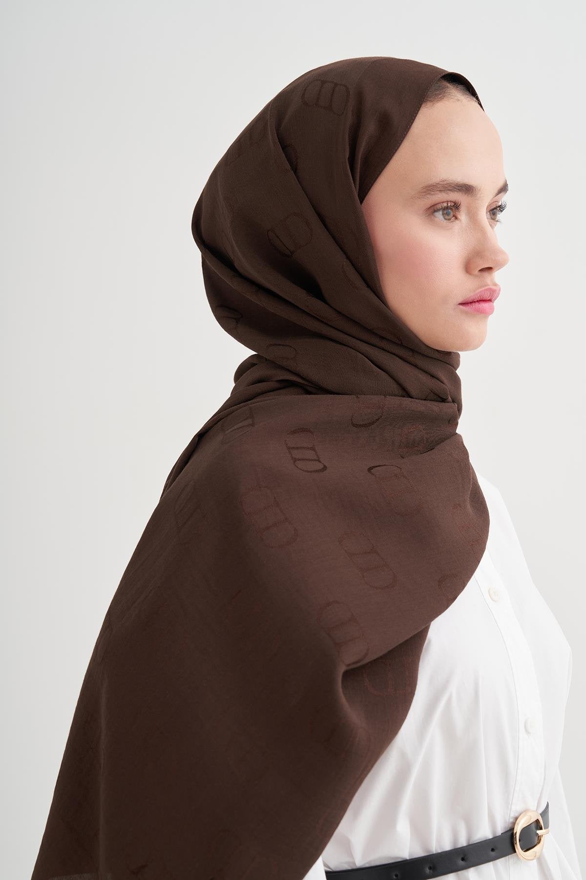 ALYA - Acı Kahve Pamuk Şal