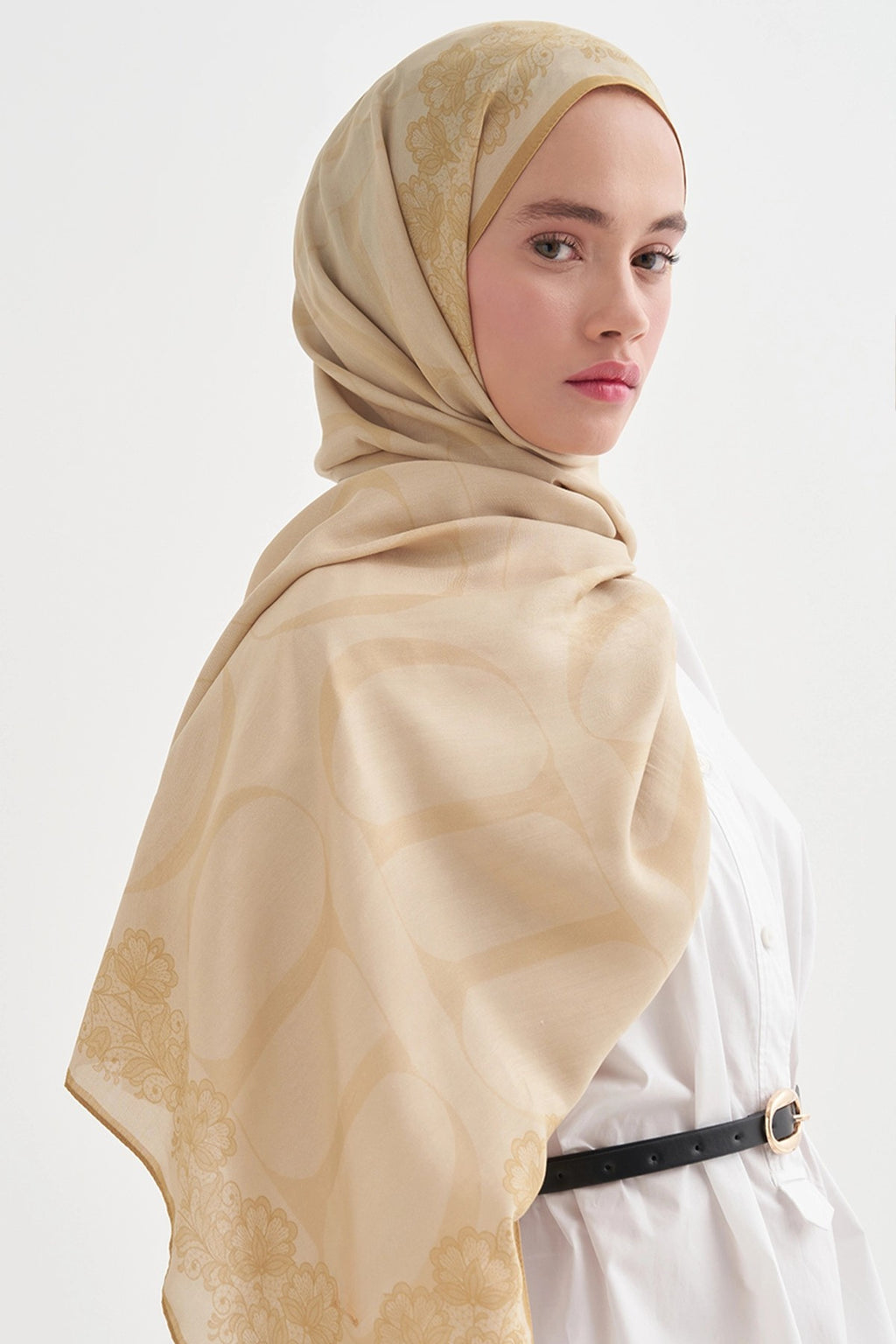 FİRUZE - Sarı Floş Şal