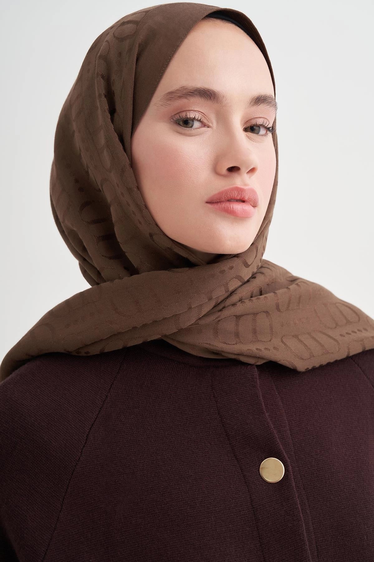 LİVA - Mocha Pamuk Şal