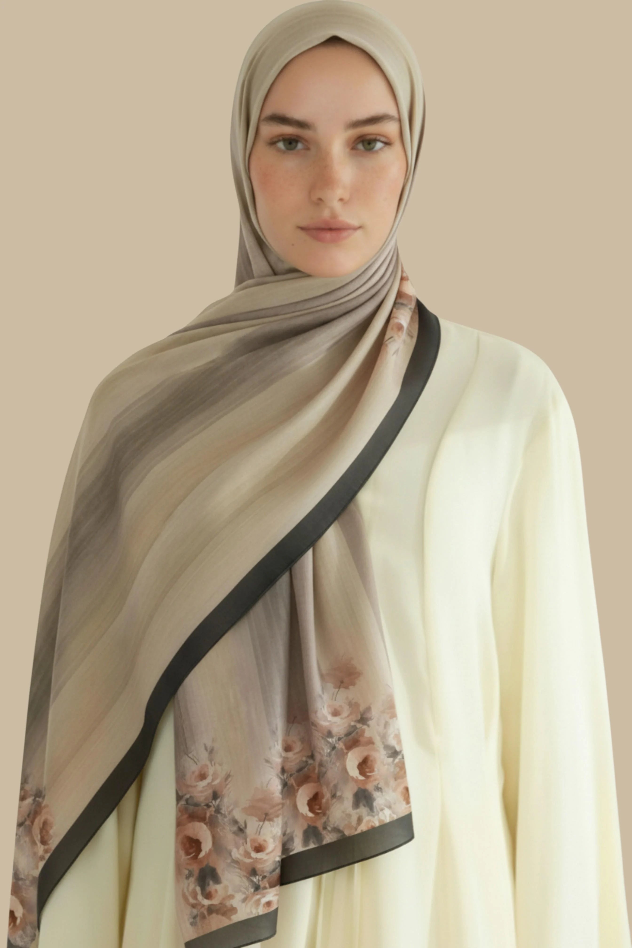 BAHAR - Kiremit Turuncu Viskon Şal