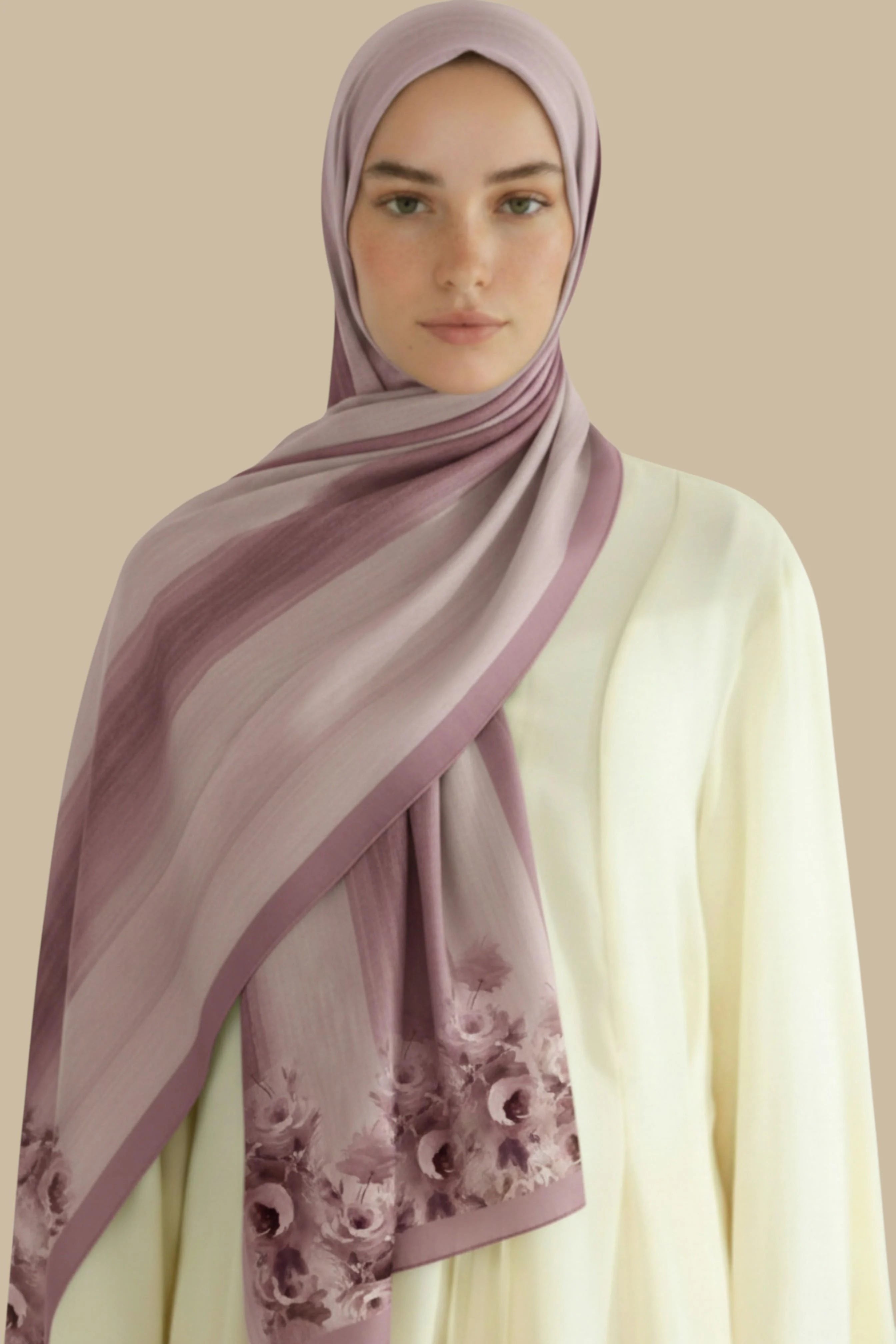 BAHAR - Kiremit Turuncu Viskon Şal