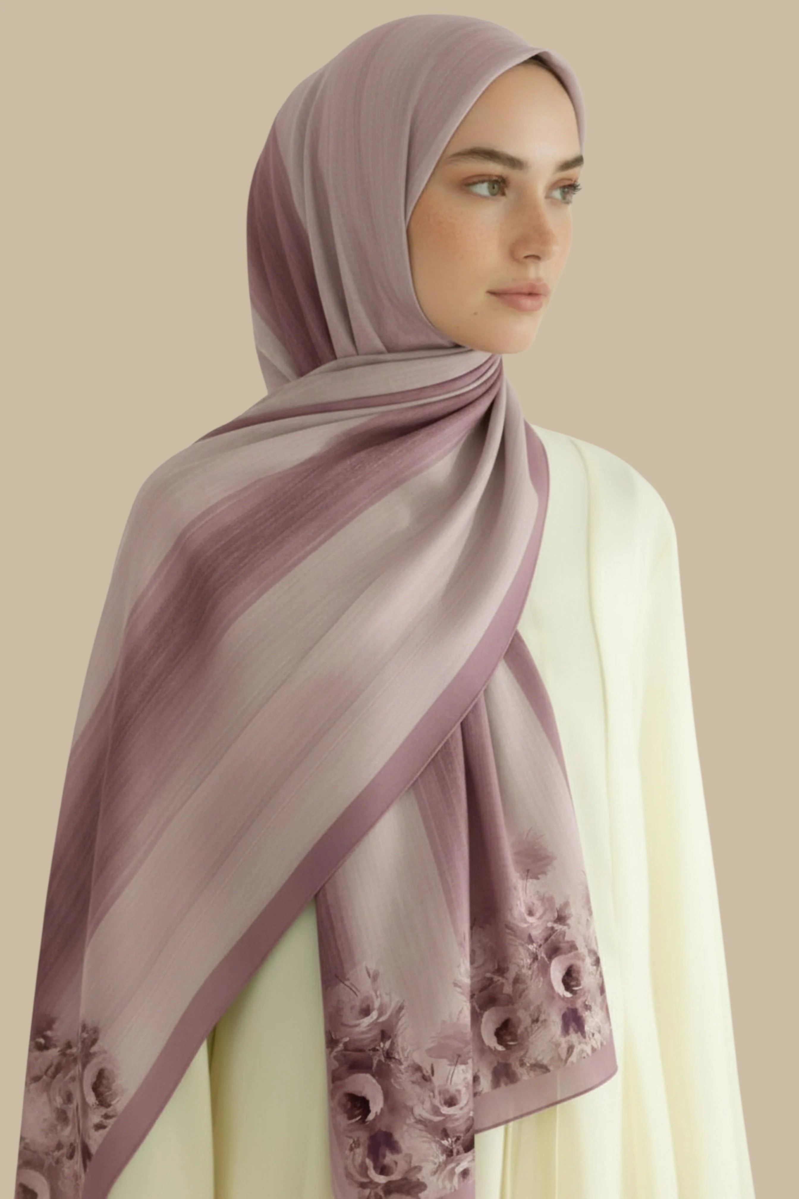 BAHAR - Gül Kurusu Viskon Şal