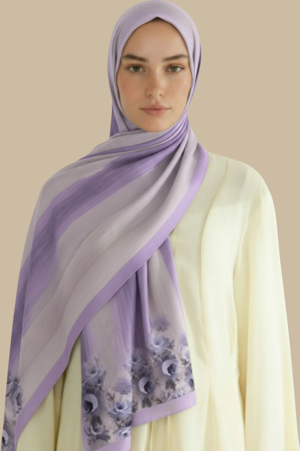 BAHAR - Kiremit Turuncu Viskon Şal