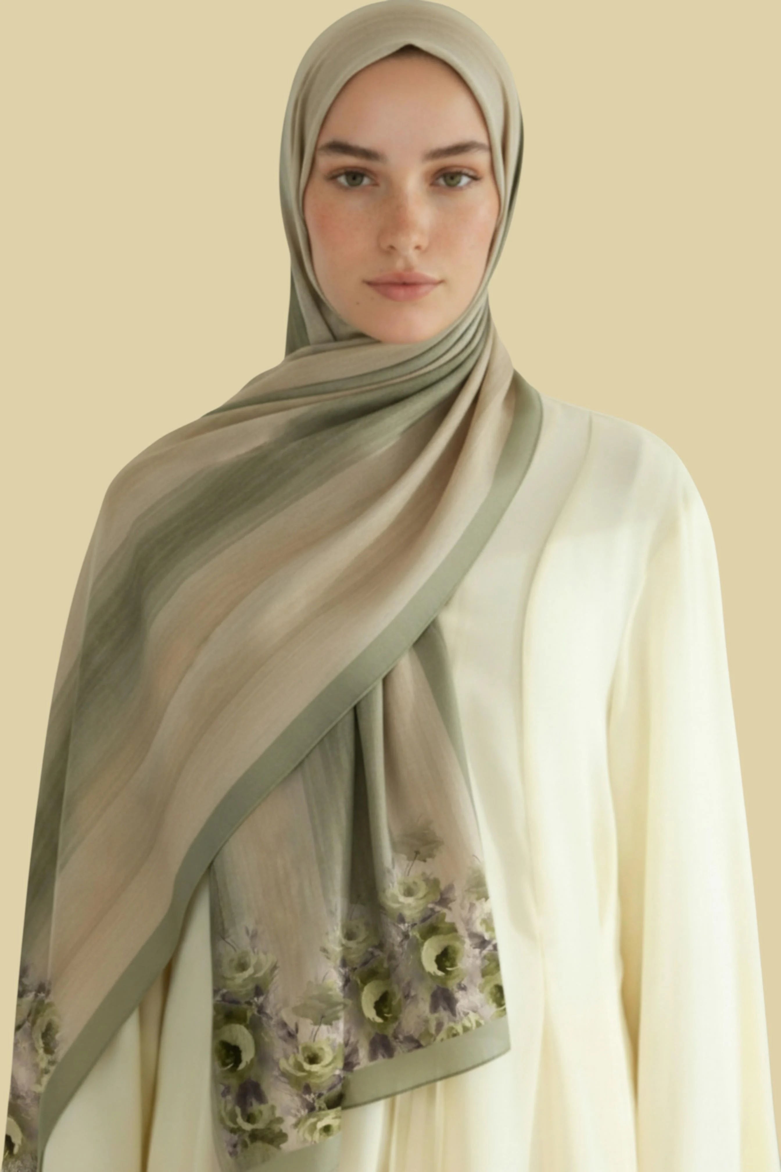 BAHAR - Deniz Yeşili Viskon Şal