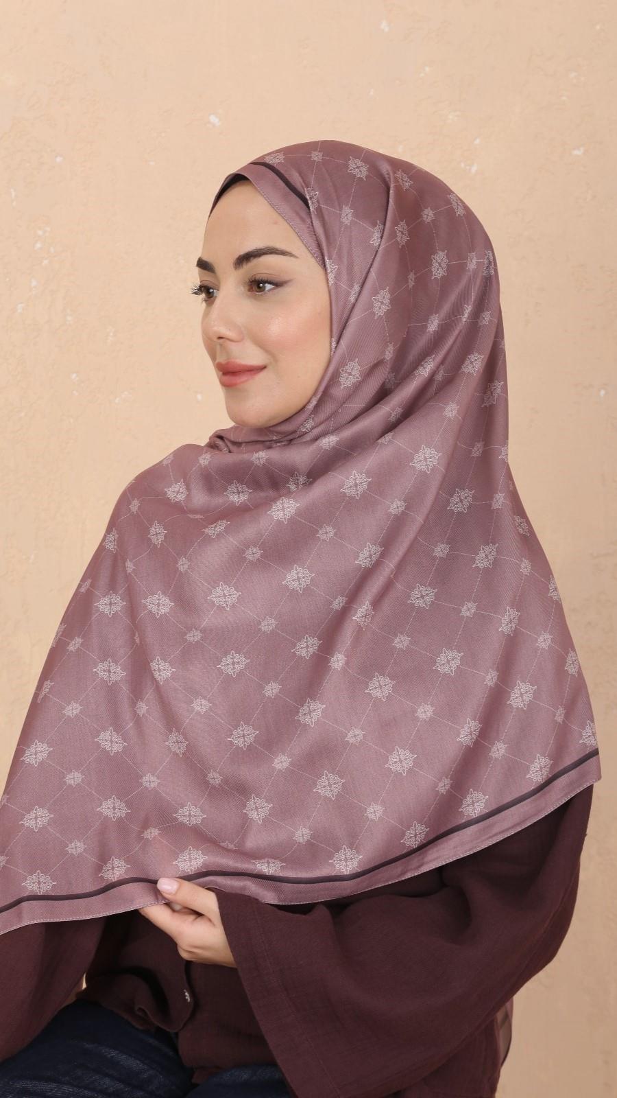 NUR - Siyah Koza Pamuk Şal